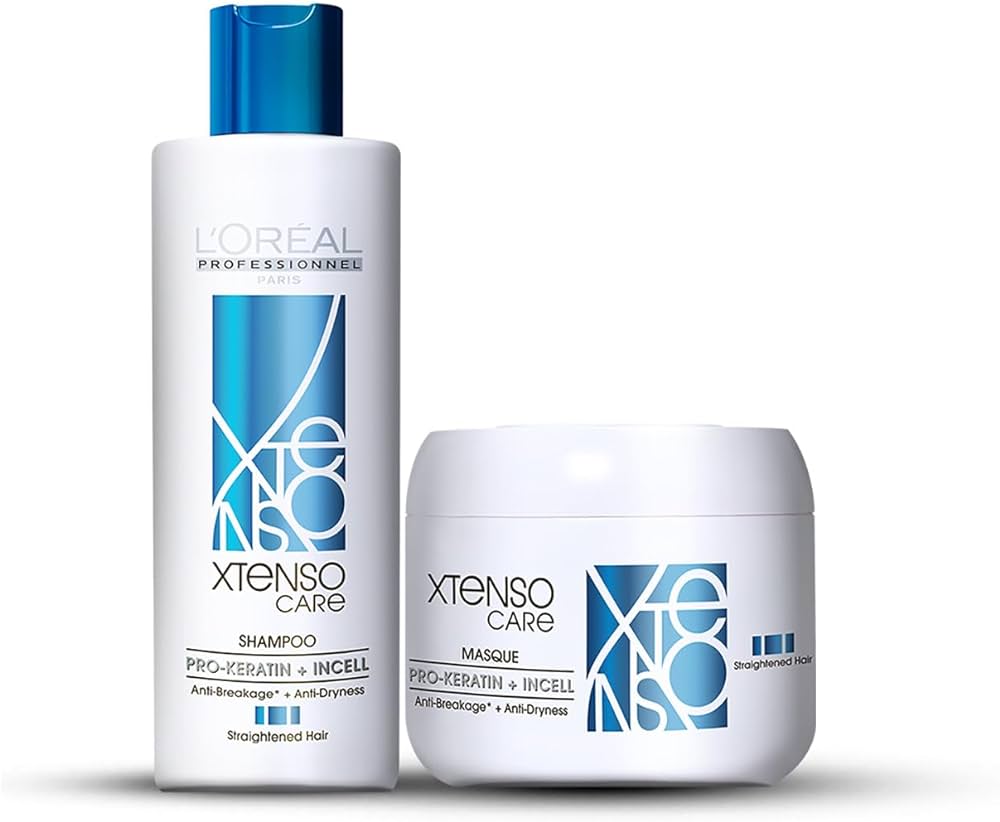 L'Oreal Professionnel X-Tenso Care Shampoo For Smooth, Manageable Hair (250ml) BLUE