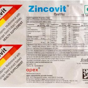 zincovit tablet strip  of 15 tablet
