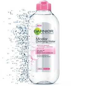 Garnier Skin Naturals, Cleansing Water, Hydrating & Soothing, Micellar Cleansing Water, 125 ml (pink)