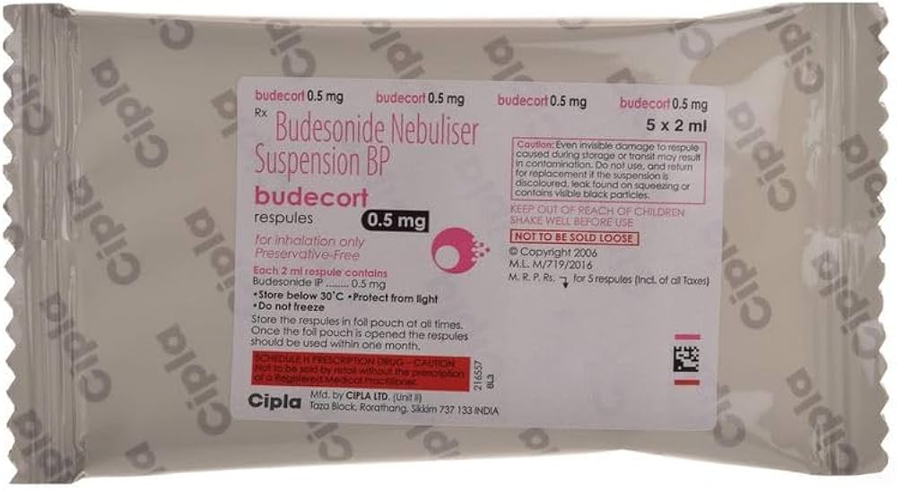 Budecort .5mg respules